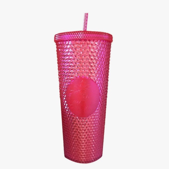 Starbucks Dining Hot Pink Studded Starbucks Cup Poshmark